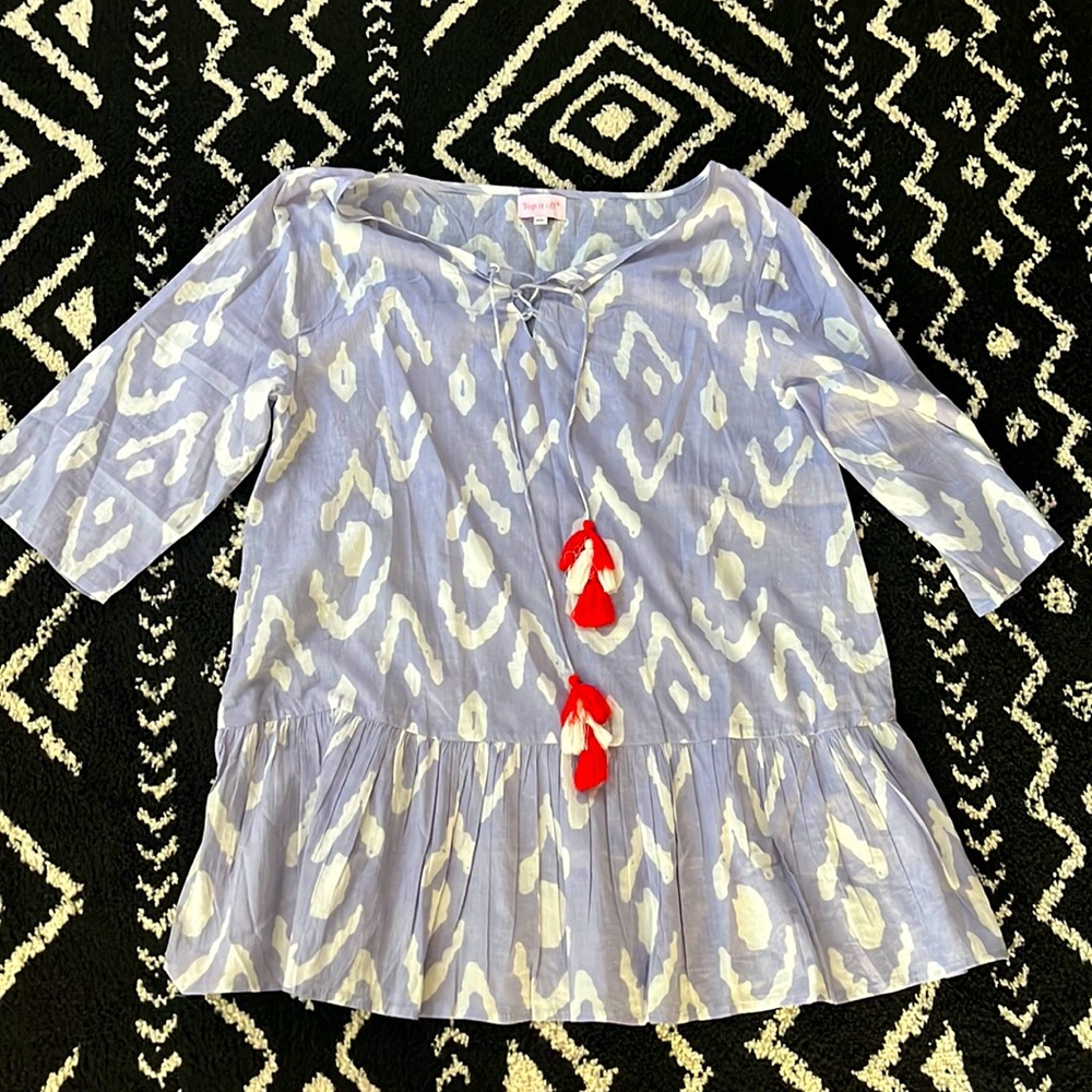 Indian cotton swim cover up